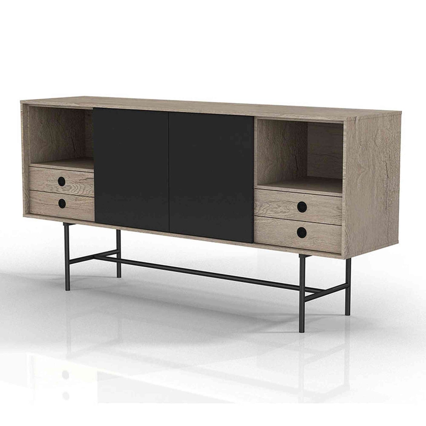 BAYLEN Sideboard 1.6M - Brown,Dining Room Furniture,Office Furniture,Sideboards,Office Sideboards,Modern Furniture