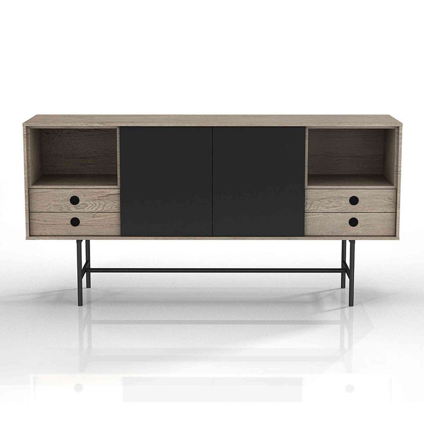 BAYLEN Sideboard 1.6M - Brown,Dining Room Furniture,Office Furniture,Sideboards,Office Sideboards,Modern Furniture