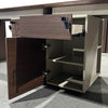 ANDERSON 2 People Workstation 2.4M - Hazelnut & Beige