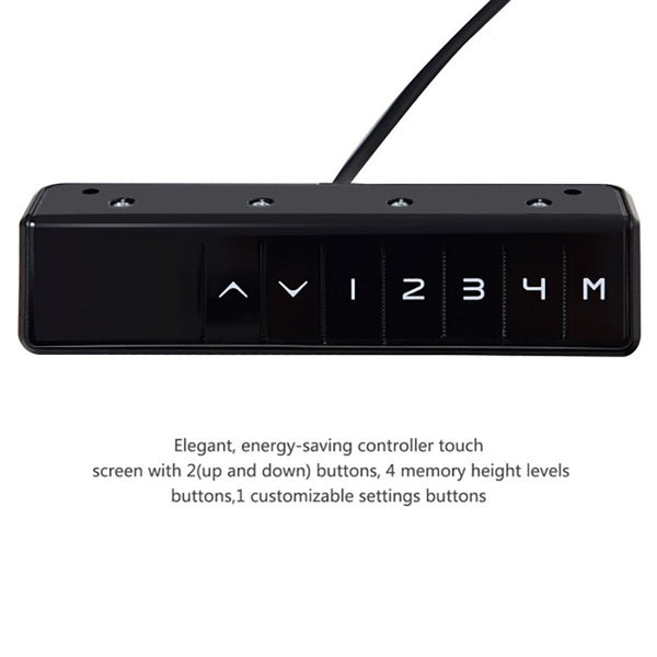 EASTON Sit Stand Electric Lift Executive Desk with Left Return 2.2m ...