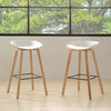 NORTE Bar Stool - Natural & White