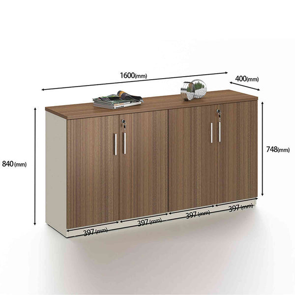 Credenza Madia Moderna Buffet da cucina Rovere Sonoma 160x36x75 cm in