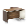 ANDERSON Executive Desk 1.6M Reversible - Hazelnut & Beige