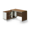 ANDERSON Executive Desk 1.6M Reversible - Hazelnut & Beige
