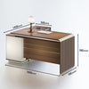 ANDERSON Executive Desk 1.6M Reversible - Hazelnut & Beige