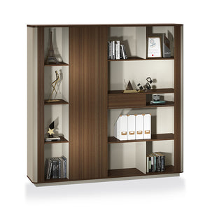 ANDERSON Display Unit 200cm - Hazelnut & Beige