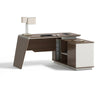 ANDERS Executive Desk Reversible Return 1.4M - Hazelnut & Beige
