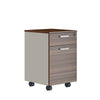 ANDERS Mobile Drawer Cabinet 40cm - Hazelnut & Beige