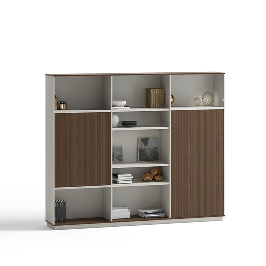 ANDERS Display Unit 240cm - Hazelnut Gold & Beige