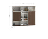 ANDERS Display Unit 240cm - Hazelnut Gold & Beige