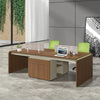 ANDERSON 2 People Back to Back Workstation 1.2M - Hazelnut & Beige