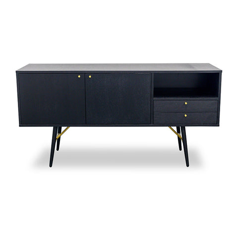 OMARI Sideboard 160cm - Black,Dining Room Furniture,Sideboards,Modern Furniture