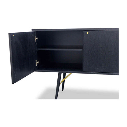 OMARI Sideboard 160cm - Black,Dining Room Furniture,Sideboards,Modern Furniture