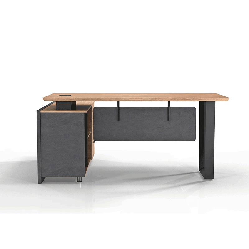 ADRIANO Reversible Executive Office Desk 160-180cm - Light Brown