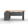 ADRIANO Executive Office Desk with Right Return 160-180cm - Light Brown