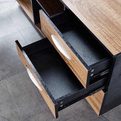 ADRIANO Reversible Executive Office Desk 160-180cm - Light Brown