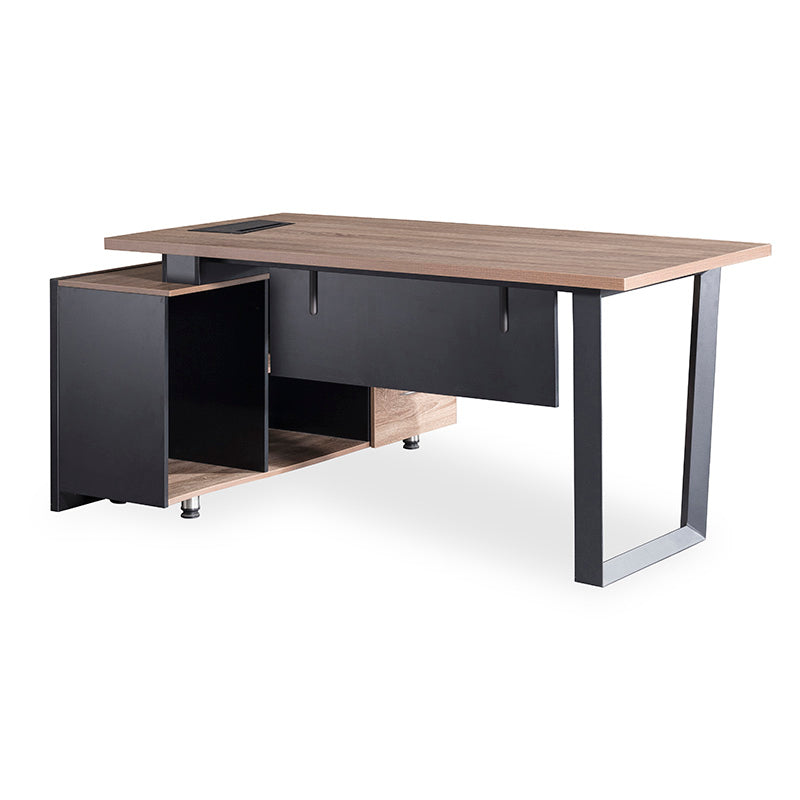 ADRIANO Reversible Executive Office Desk 160-180cm - Light Brown