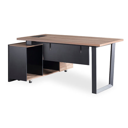 ADRIANO Reversible Executive Office Desk 160-180cm - Light Brown