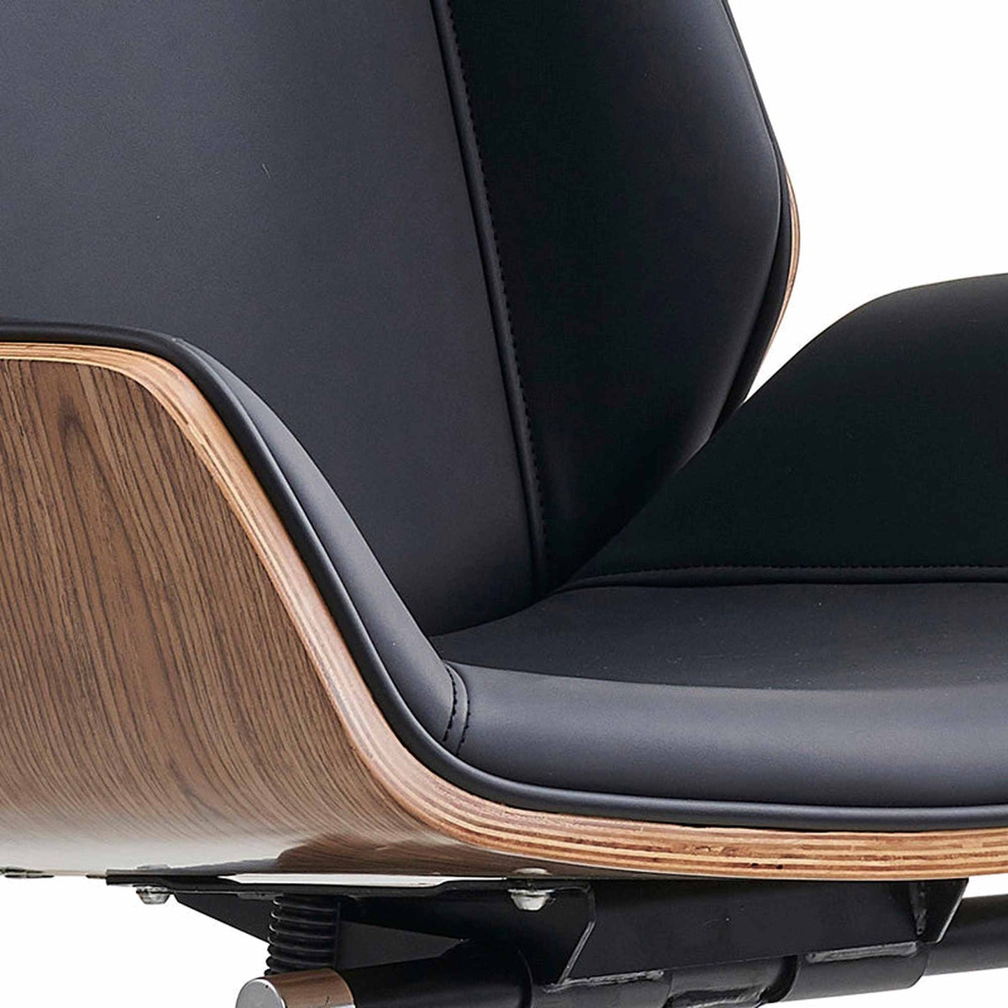 TYLER High Back Office Chair - Walnut & Black