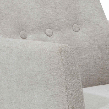 FOXTON Leisure Chair with Ottoman - Grey,Living Room Furniture,Lounge Chairs,Modern Furniture