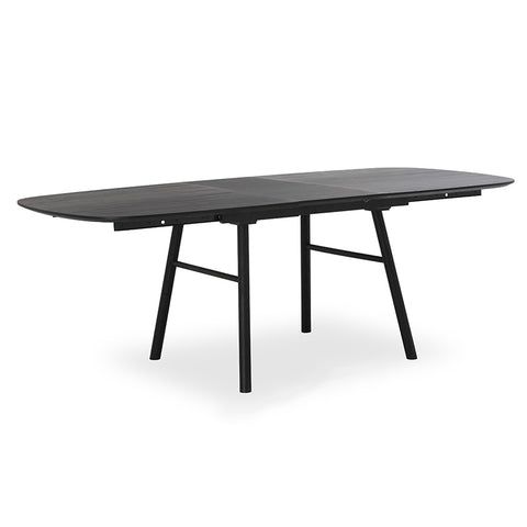 GOSTA 1.8-2.7m Extendable Dining Table - Black Ash,Dining Room Furniture,Dining Tables, Extendable,Modern Furniture
