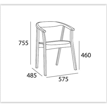 Greta Dining Chair - Cocoa,Dining Room Furniture,Dining Chairs,Modern Furniture