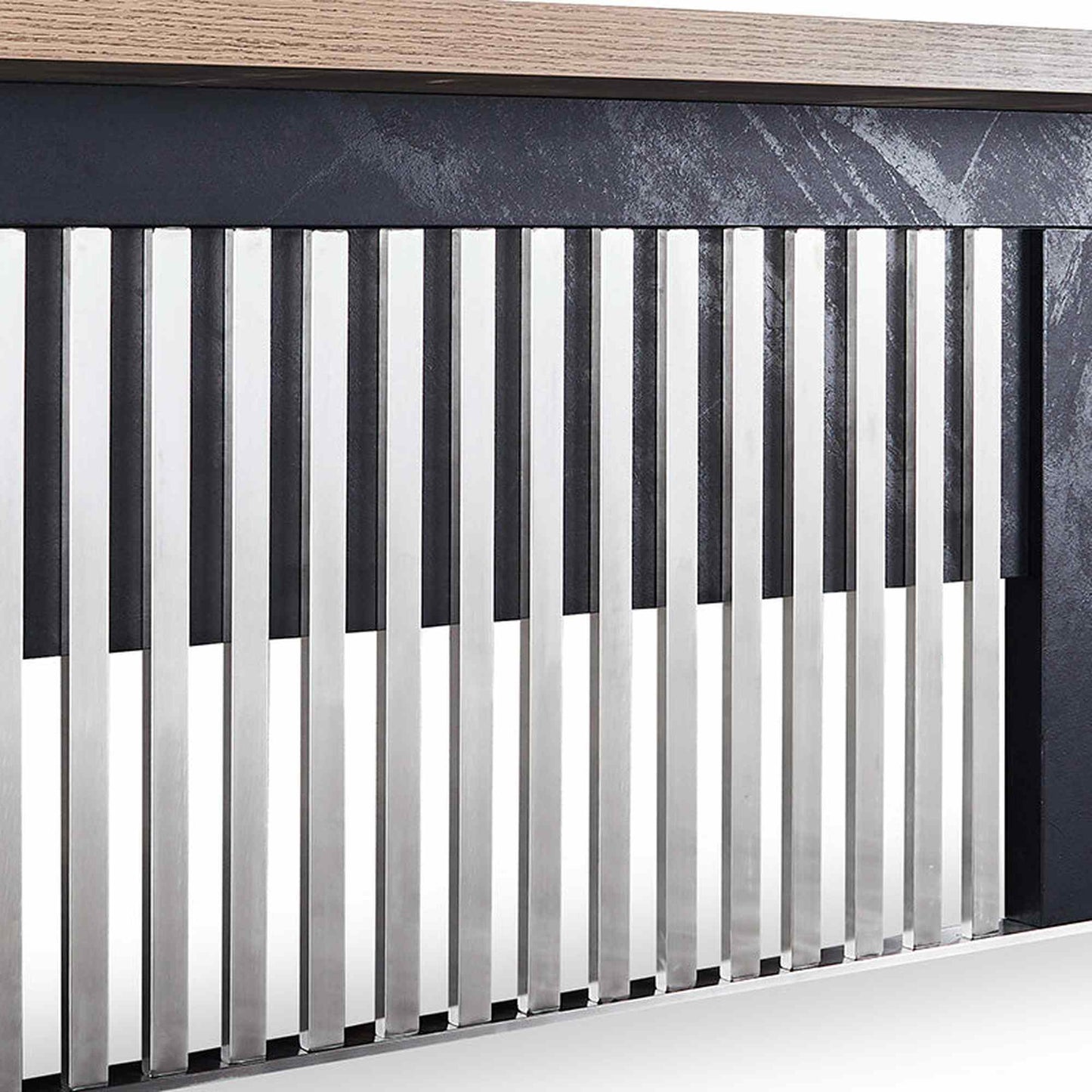 AFTAN Reception Desk Right Panel 180cm - Warm Oak & Black