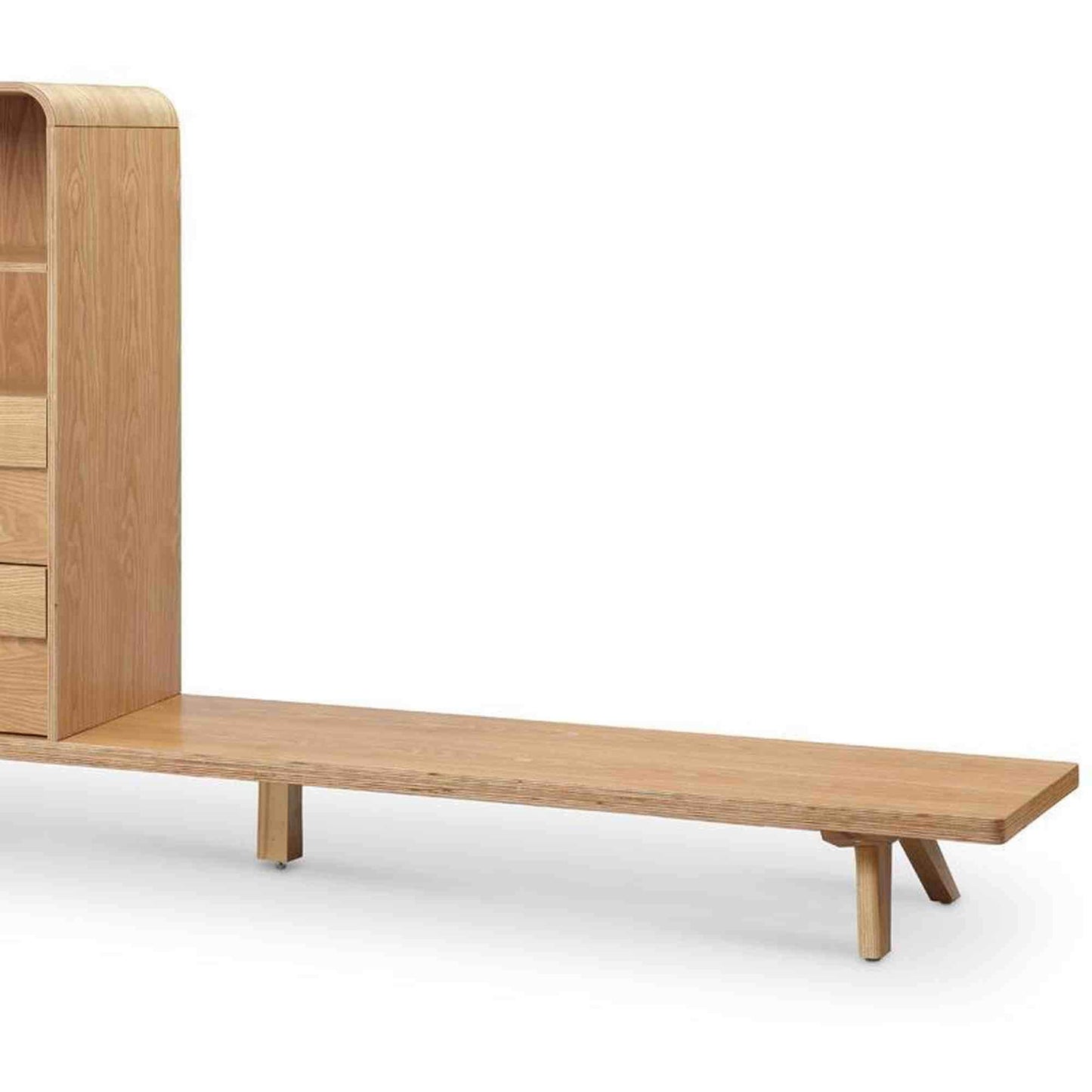 FINLEY TV Entertainment Wall Unit 1.8M - Natural,Living Room Furniture,Entertainment Units,Modern Furniture
