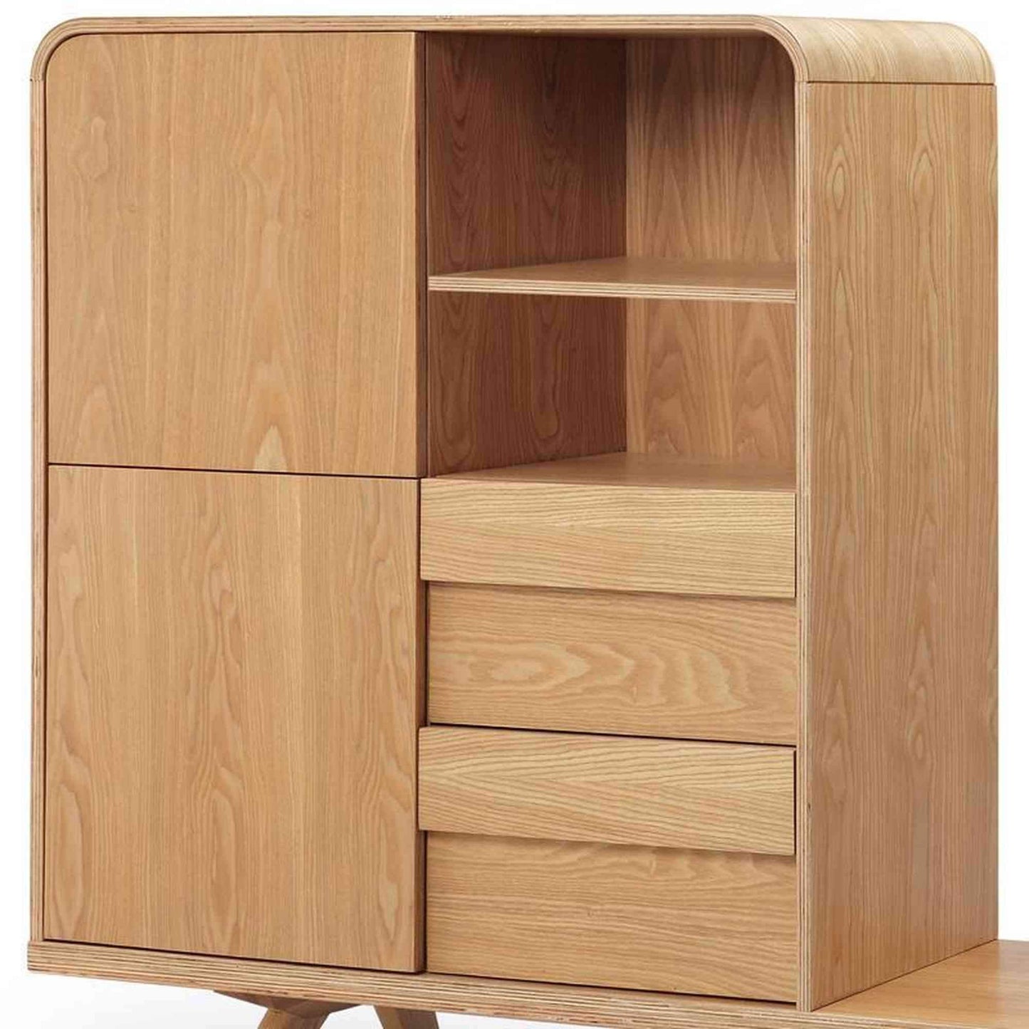 FINLEY TV Entertainment Wall Unit 1.8M - Natural,Living Room Furniture,Entertainment Units,Modern Furniture