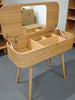 AKINO Console Dressing Table 90cm - Natural Ash Veneer