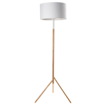 Woodi Floor Lamp - 150cm - White + Oak,Home Decor,Lighting,Floor Lamps,Modern Furniture