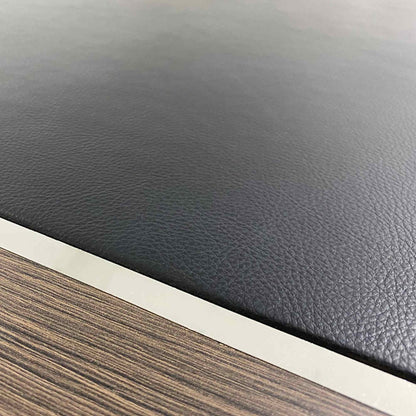 Carter Executive Office Desk + Right Return - 180cm - Coffee + Grey