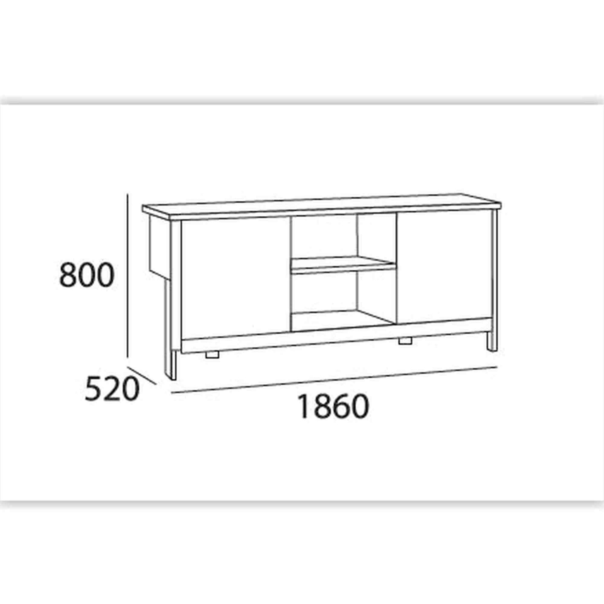 Jarvy Sideboard in Natural Finish,Living Room Furniture,Sideboards,Modern Furniture
