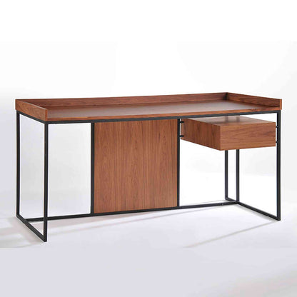 Leo Retro Desk 160cm - Walnut