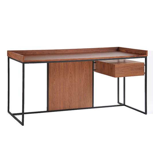 Leo Retro Desk 160cm - Walnut