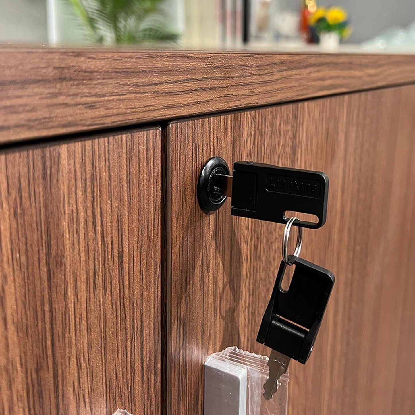 ANDERSON Credenza Cabinet 160cm - Hazelnut & Beige