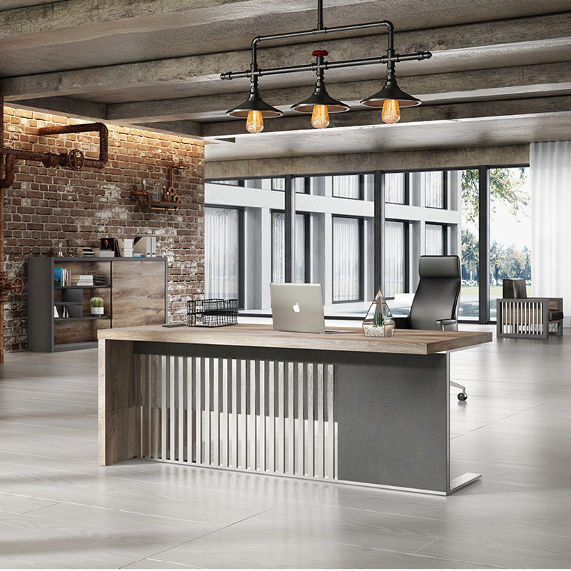 AFTAN Display Unit 2.4M - Mahogany Black,Office Furniture,Wall Units,Modern Furniture