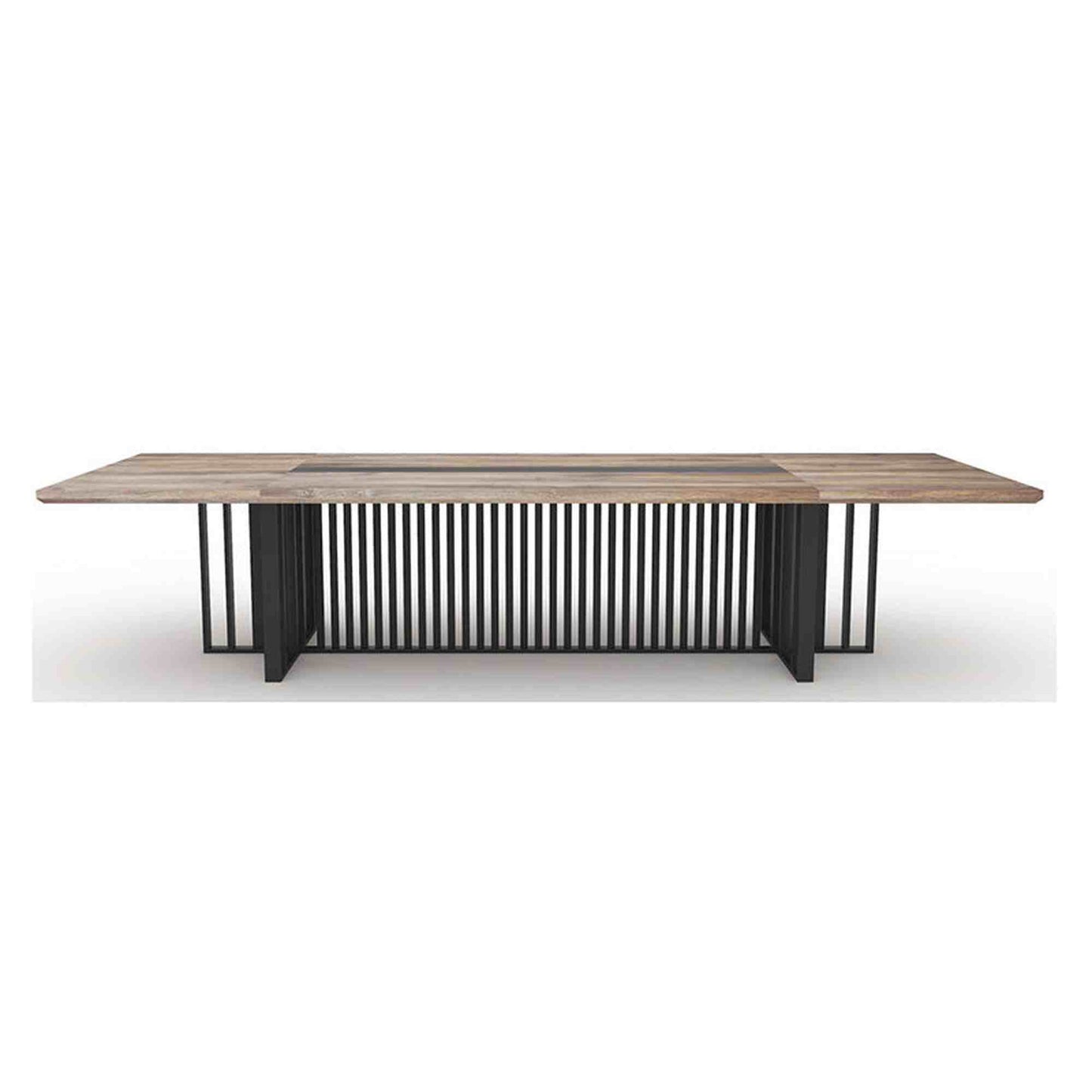 VIDAL Boardroom Table 3.6M - Mahogany Black,Office Furniture, Boardroom Tables,Modern Furniture