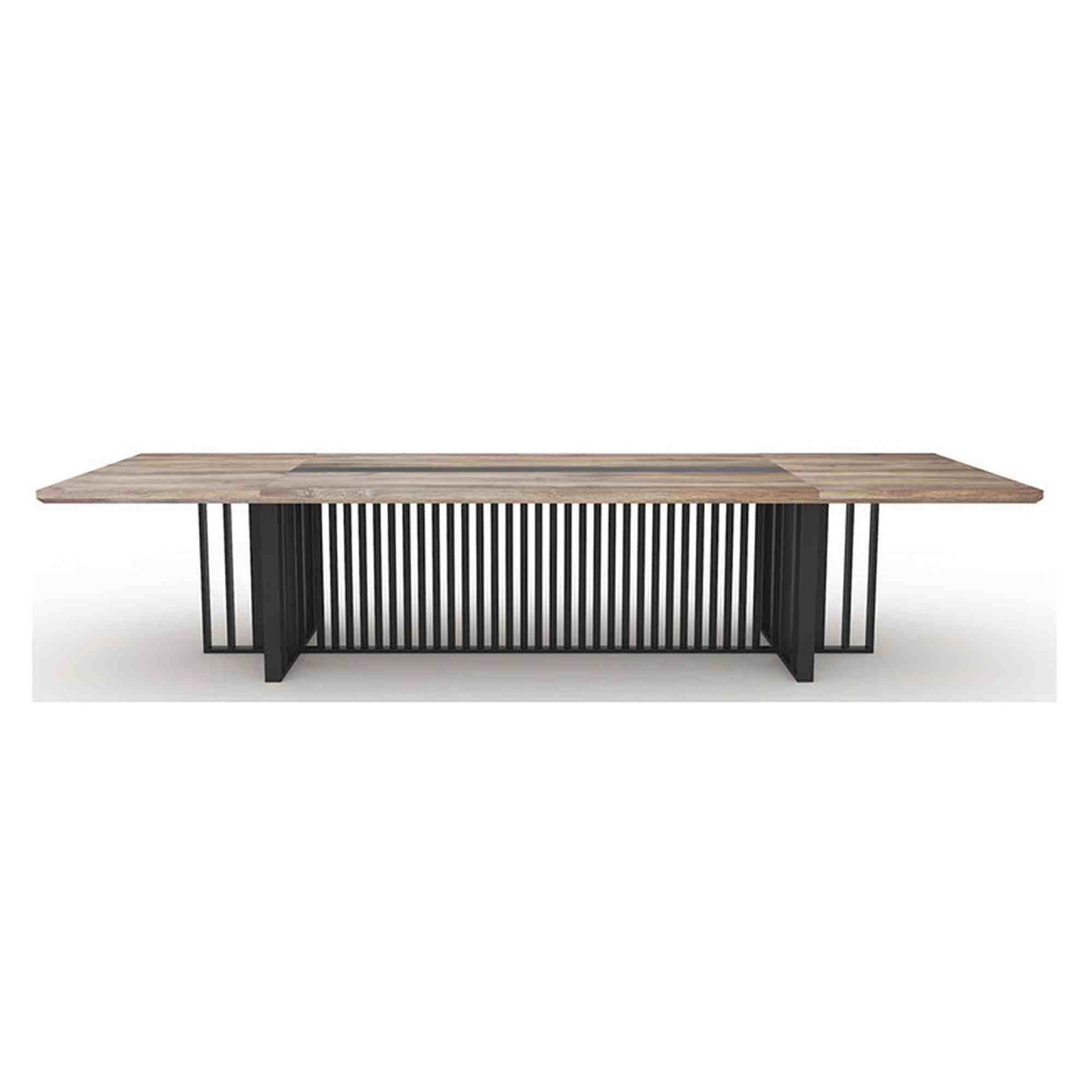 VIDAL Boardroom Table 3.6M - Mahogany Black,Office Furniture, Boardroom Tables,Modern Furniture