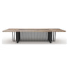 VIDAL Boardroom Table 3.6m x 1.2m - Warm Oak & Black