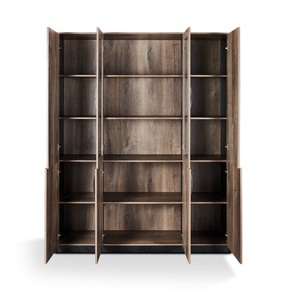 REGGIE Display Unit 160cm - Warm Oak & Black