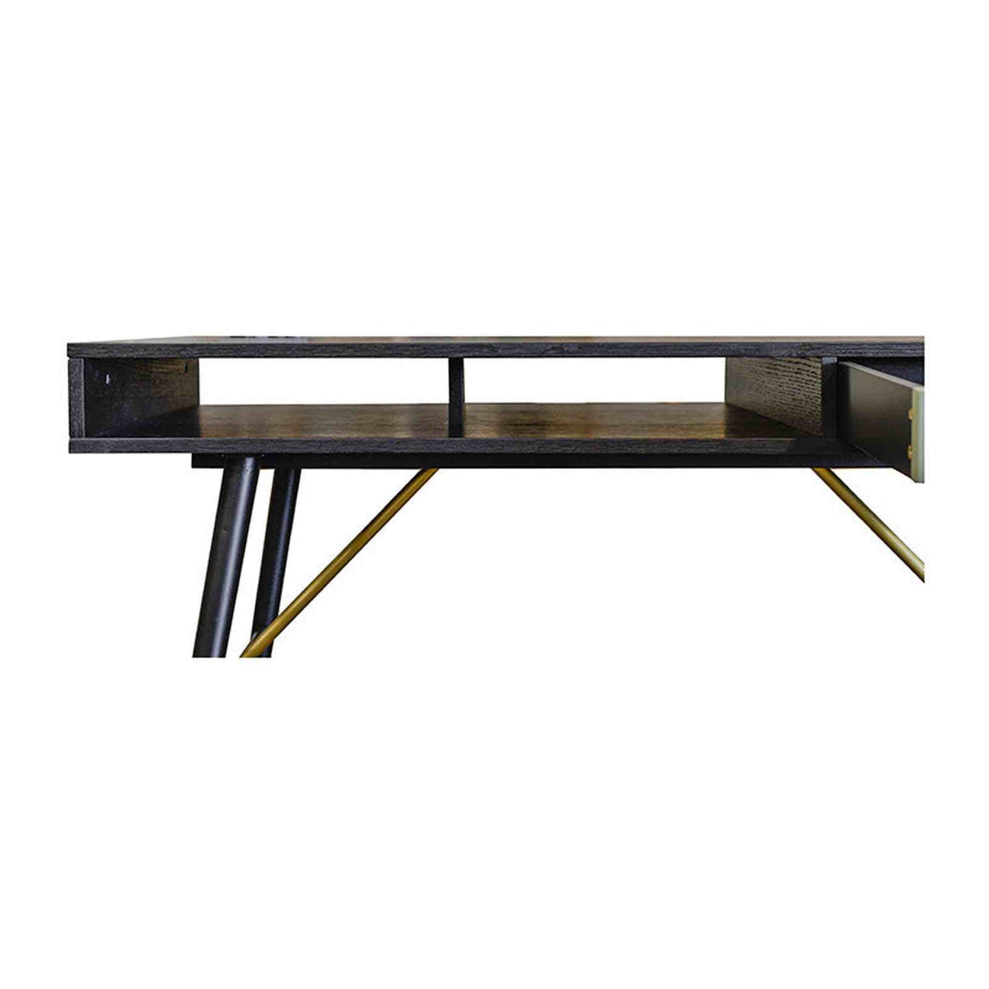 OMARI Study Desk 117cm - Black & Green,Living Room Furniture,Entertainment Units,Modern Furniture