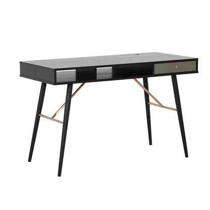 OMARI Study Desk 117cm - Black & Green,Living Room Furniture,Entertainment Units,Modern Furniture
