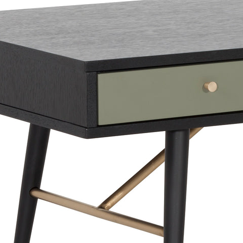 OMARI 117cm Black & Green Oak Coffee Table,Living Room Furniture,Coffee Tables,Occasional Tables,Modern Furniture