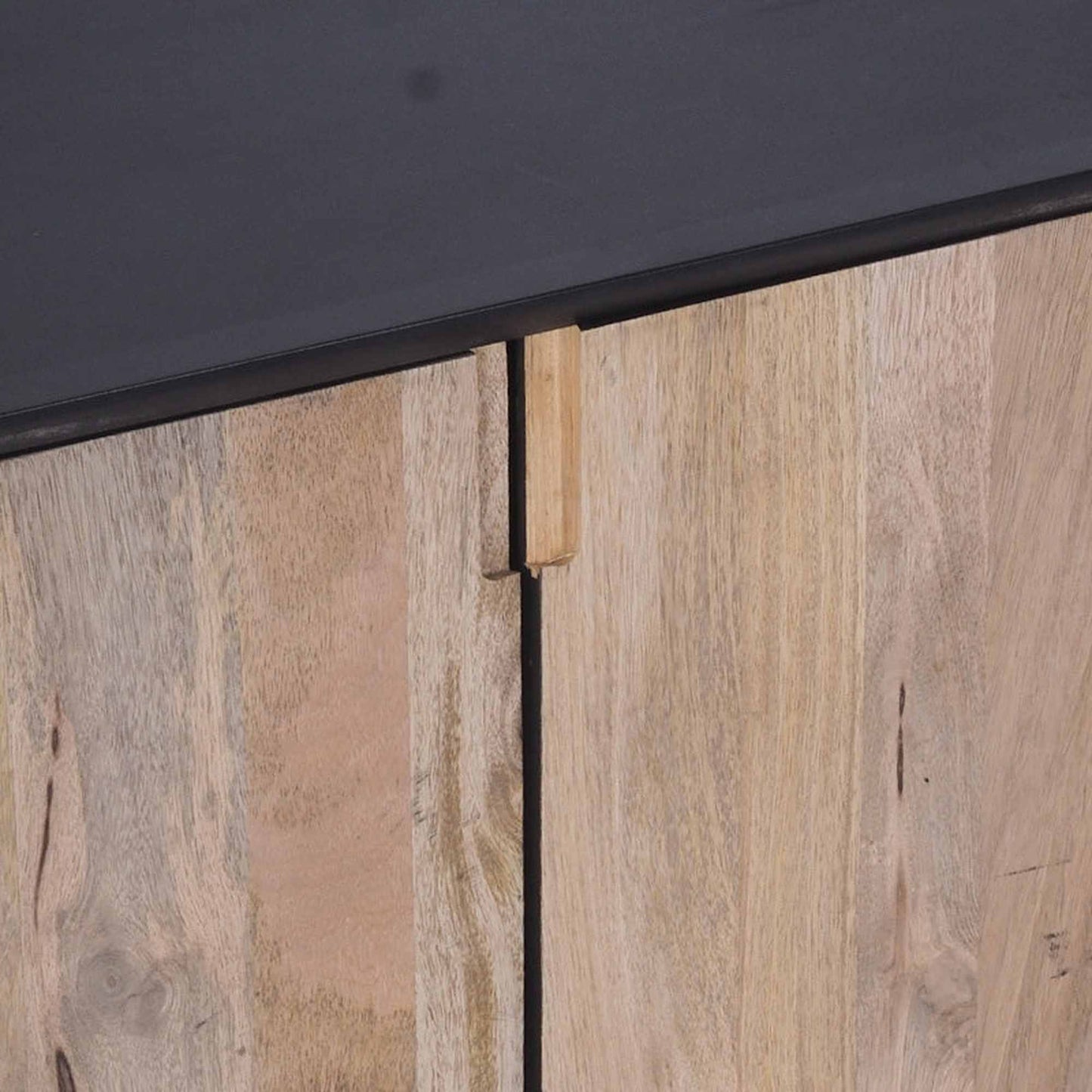 RADLEY Sideboard 180 cm Solid Mango Wood - Natural & Black