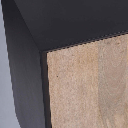 RADLEY Sideboard 180 cm Solid Mango Wood - Natural & Black