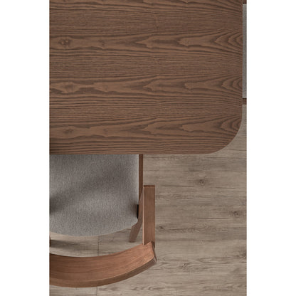 Zola Dining Chair - Walnut & Grey