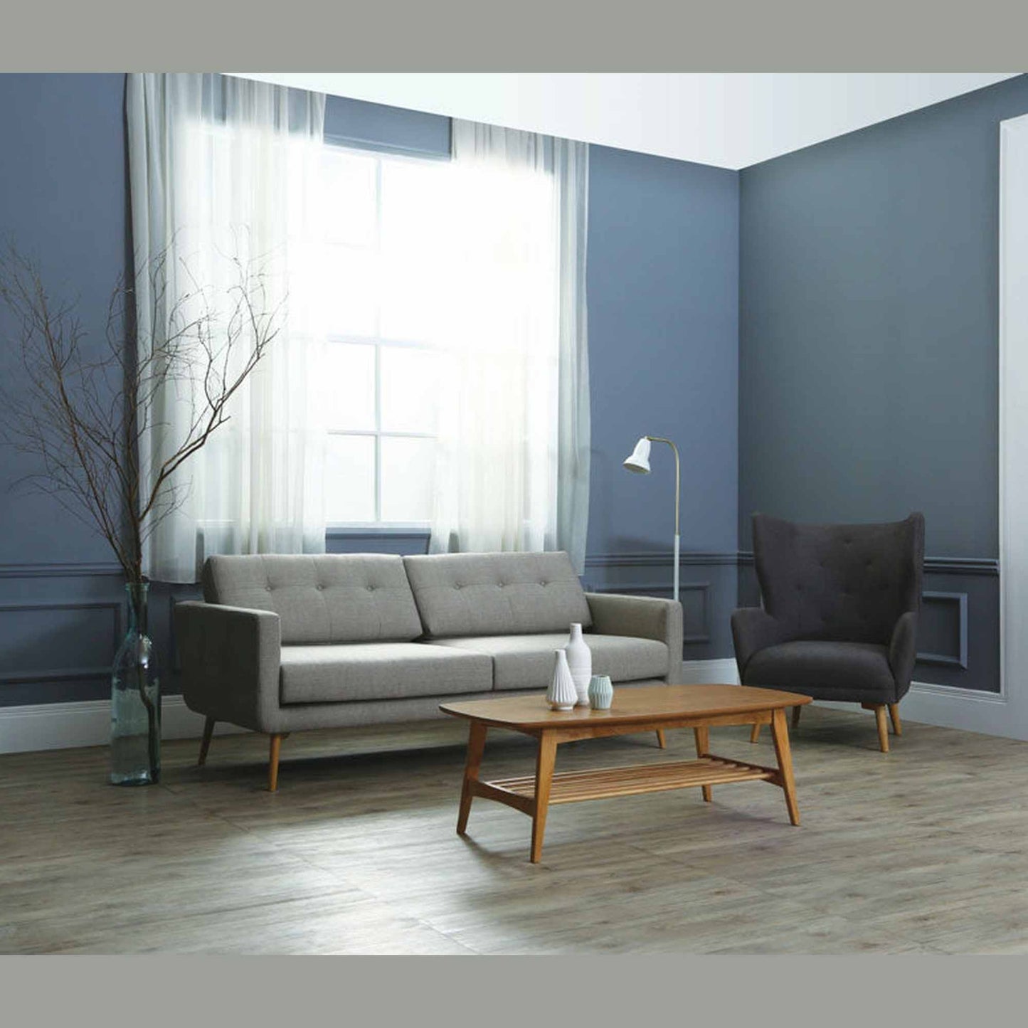 Stream 3 Seater Sofa - Oak Brown - Royaal Range,Living Room Furniture,Lounges,Three Seaters,Modern Furniture