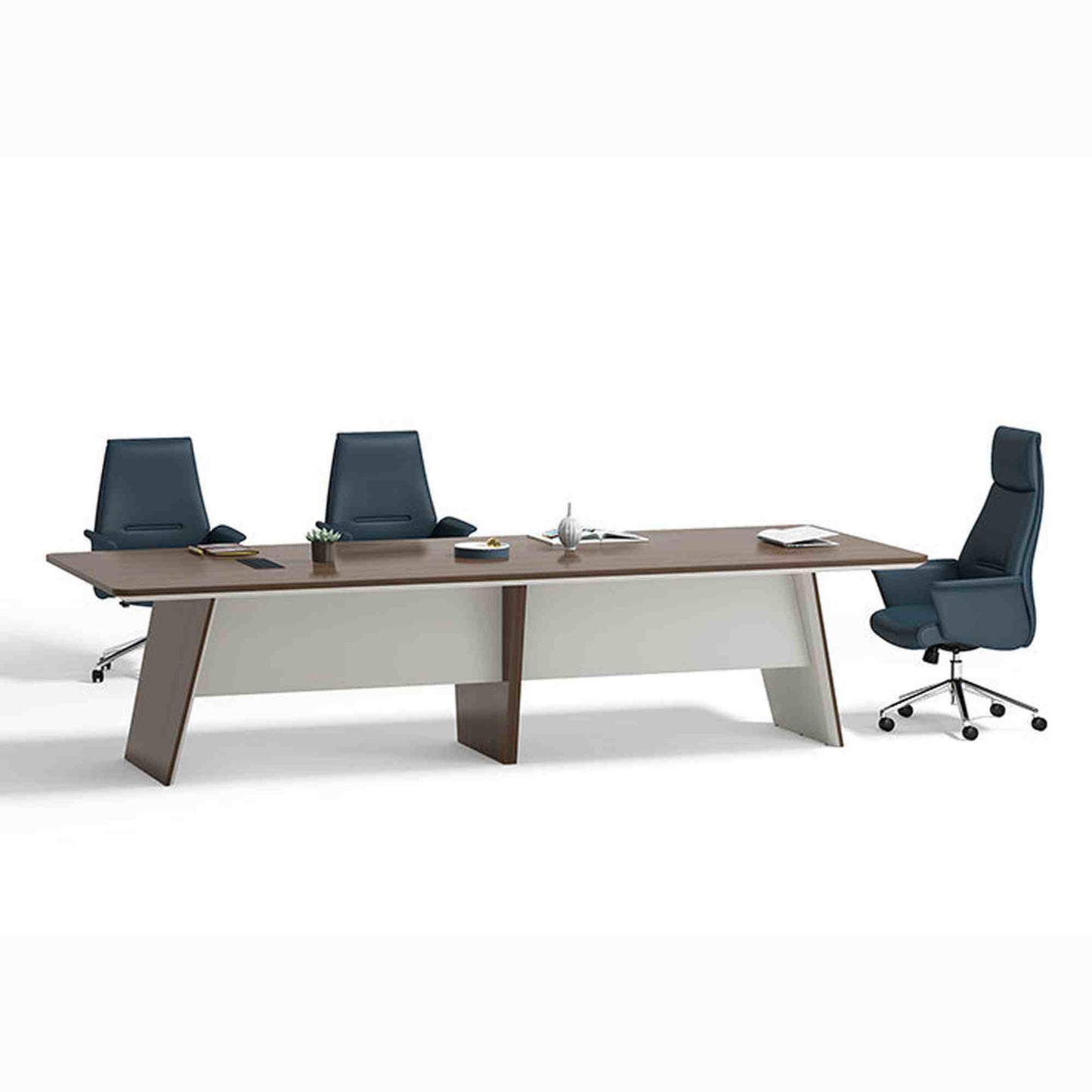 ANDERS Boardroom Table 320cm - Hazelnut & Beige