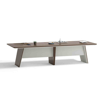 ANDERS Boardroom Table 320cm - Hazelnut & Beige